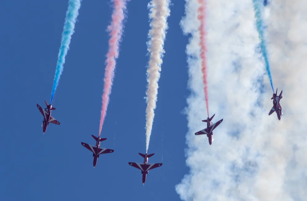 The Red Arrows, Flying at Eastbourne Airshow
